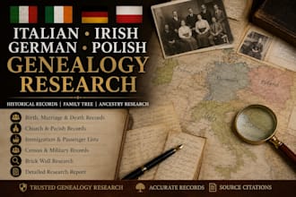 uncover italian irish german polish genealogy ancestry research
