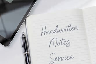 write neat handwritten notes and deliver PDF