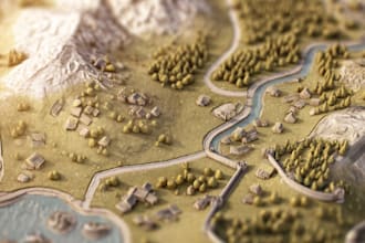 design a professional fantasy or historical map