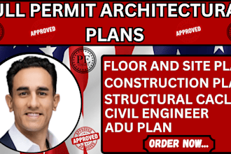 do garage conversion, structural calculation, floor and site plan, permit plans