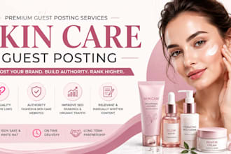 niche relevant skincare and beauty backlinks