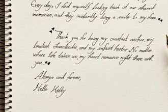 beautifully handwrite your letters