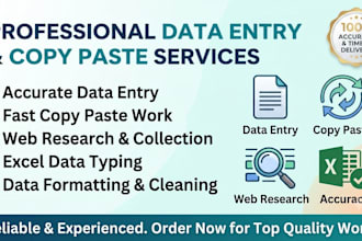 do prefect data entry, copy paste and web research work