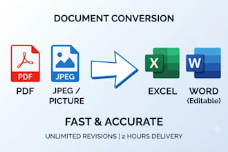 convert pdf scanned document screenshot picture or image to editable word excel