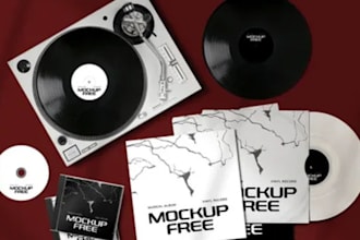 design album cover art hiphop mockup ep artwork cover illustration no ai coveral