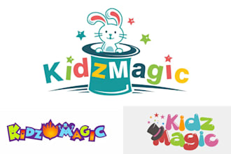 design childcare, education kids, children logo