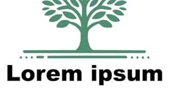 create a modern and creative custom tree logo design