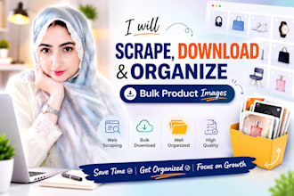 scrape, download and organize bulk product images