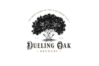 design dueling oak brewery baller logo