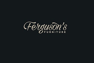 design family owned furniture store logo