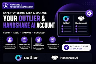 expertly setup task manage your outlier handshake ai mercor