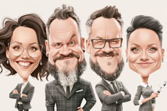 draw a funny caricature of you