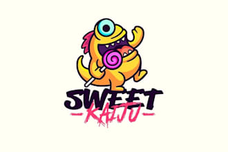 make modern sweets, chocolate, candy logo
