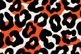 design a seamless repeating pattern design of animal print