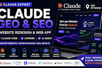 claude GEO claude website redesign claude web app SEO claude code claude cowork