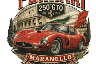 design high quality vintage classic car logo for your business with 24 hours