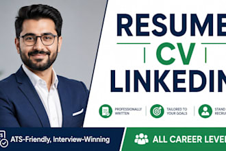 write, upgrade your resume, CV and optimize linkedin profile