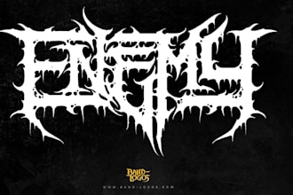 design metalcore logo with best detail