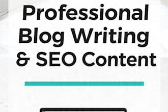 seo blog articles writing and canva post design