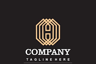 design luxury gold logo for brand and company
