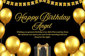 design backdrop banner for your birthday, and other events