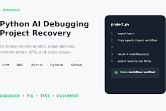 troubleshoot and reproduce your python ai project