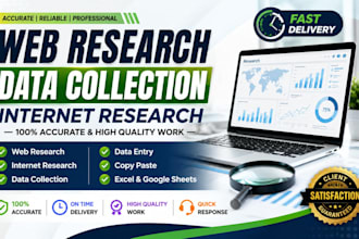 web research data collection and internet research