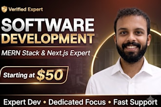 develop your custom full stack web application