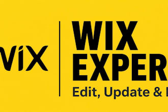 edit, update, redesign, or maintain your wix website