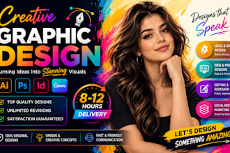 do graphic design , adobe illustrator, photoshop editing and logo artist
