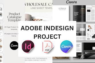 do any adobe indesign project professionally