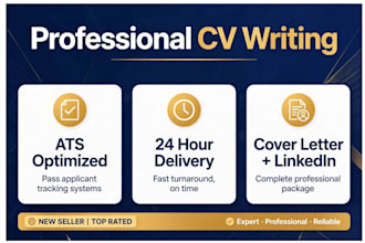 write ats resume, CV and linkedin profile for job seekers