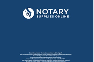 design a professional notary logo for your notary business