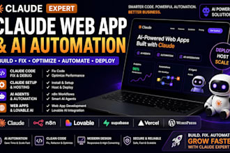 claude web app claude fix code lovable ai claude hosting claude setup n8n agent