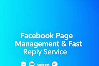 manage your facebook page and reply to customers