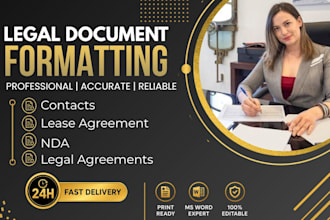 professionally format legal documents