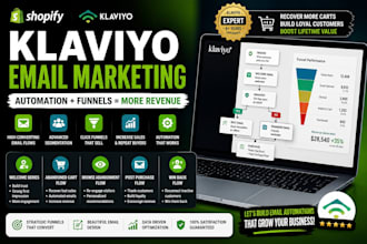 set up klaviyo email marketing and ghl automation flows for your shopify store