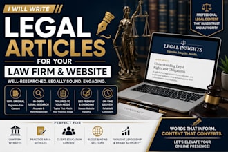 write legal articles for your law firm and website