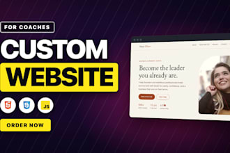 design a coaching and personal brand website in 48 hours