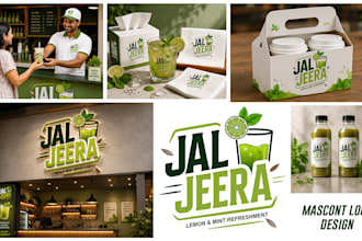 create a unique logo design for food and beverage brands