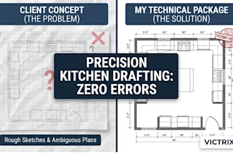 provide professional kitchen remodeling construction drawings for city permits