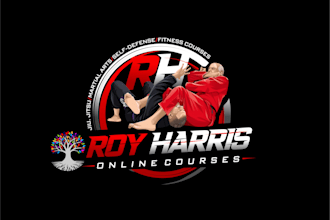 do martial arts  self defense fitness logo design