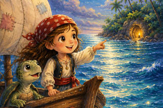 illustrate children story book illustration, children story, book illustration