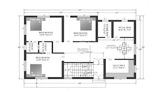 draw 2d autocad floor plan, house floor plan and 3d interior design