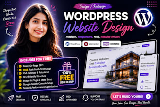 design or redesign a modern restaurant wordpress website