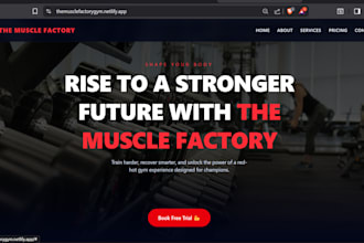 build or customize a premium gym management website