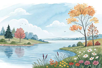 illustrate anything in watercolor style