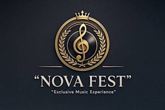 create exclusive and marvelous music festival logo design