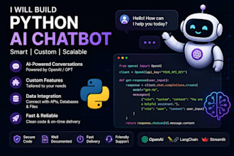 design and develop a custom ai chatbot using openai integration