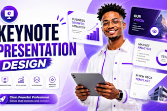 design a keynote presentation and pitch deck built natively in keynote